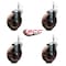 Service Caster 5 High Temp Glass Filled Nylon Wheel Swivel 7/16'' Grip Ring Stem Caster Set, 4PK SCC-GR20S514-GFNSHT-716138-4 - alternate 2
